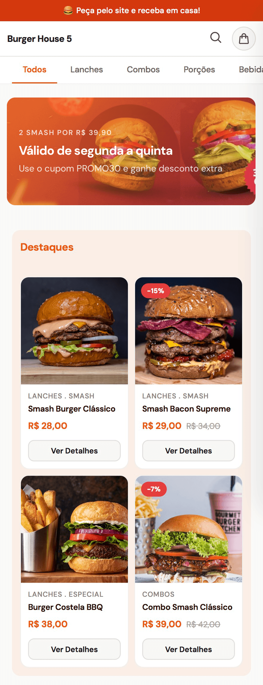 Exemplo de checkout Planiloja no celular, com dados do cliente